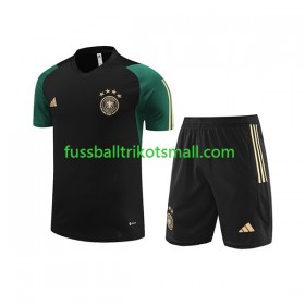 Deutschland Kinder Schwarz Trainingsshirts 2023-2024